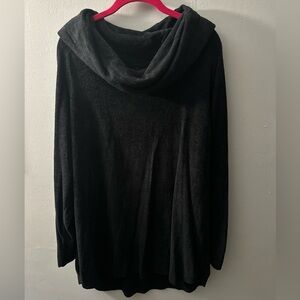 Barefoot Dreams Black Cowl Neck Sweater